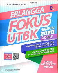 Image of Erlangga Fokus UTBK ; SBMPTN 2020 Soshum